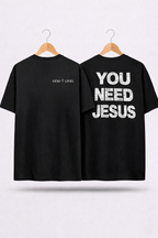Camiseta Oversized - You Need Jesus