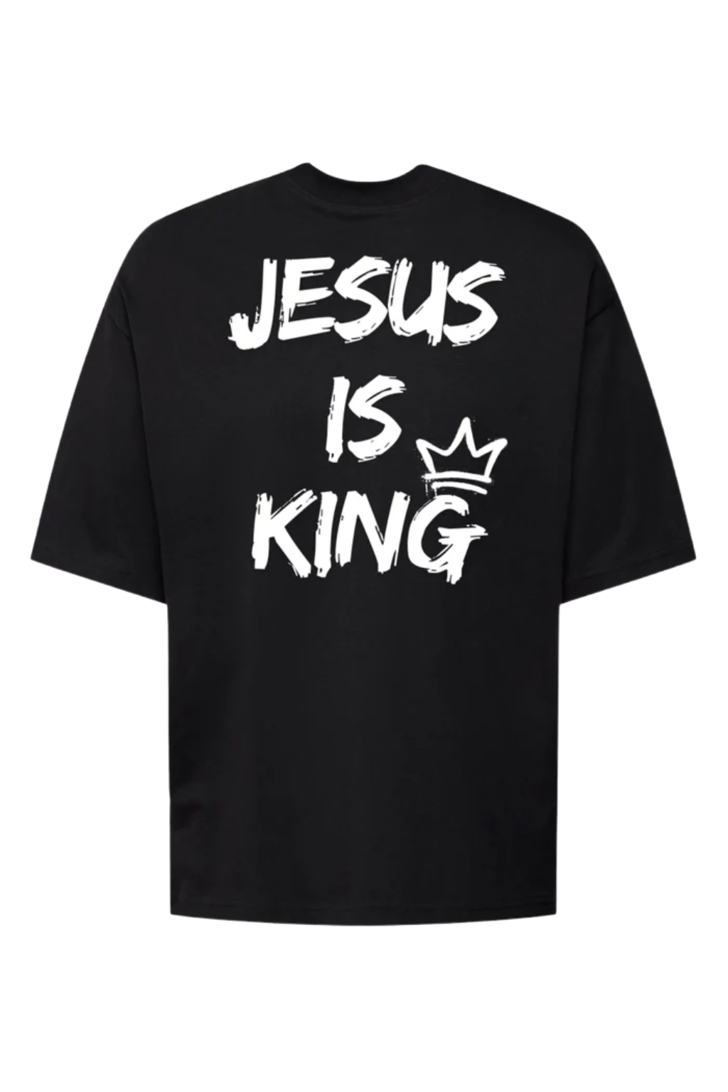 Camiseta Oversized - Jesus Is King Coroa