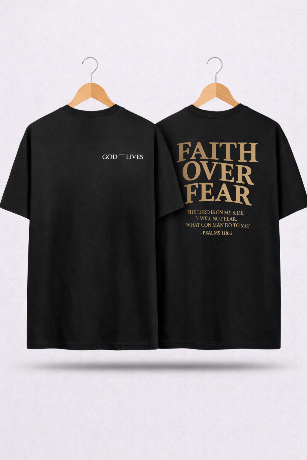Camiseta Oversized - Faith Over Fear