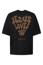 Camiseta Oversized - Jesus Loves You