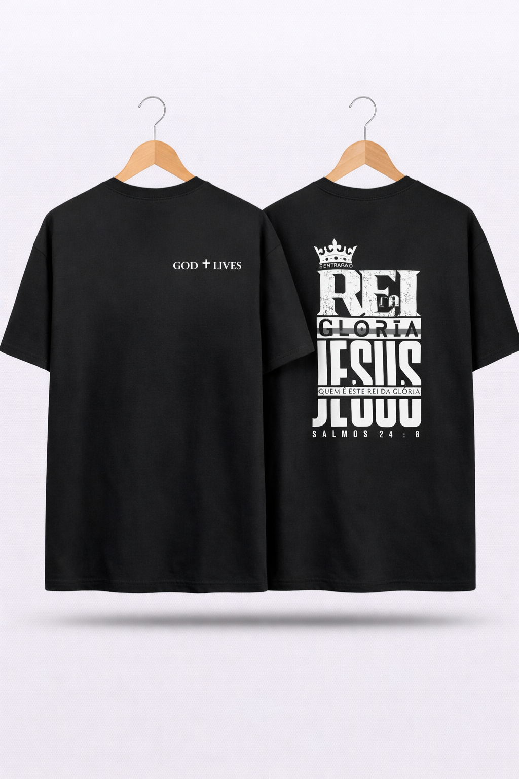 Camiseta Oversized - E Entrará o Rei da Glória