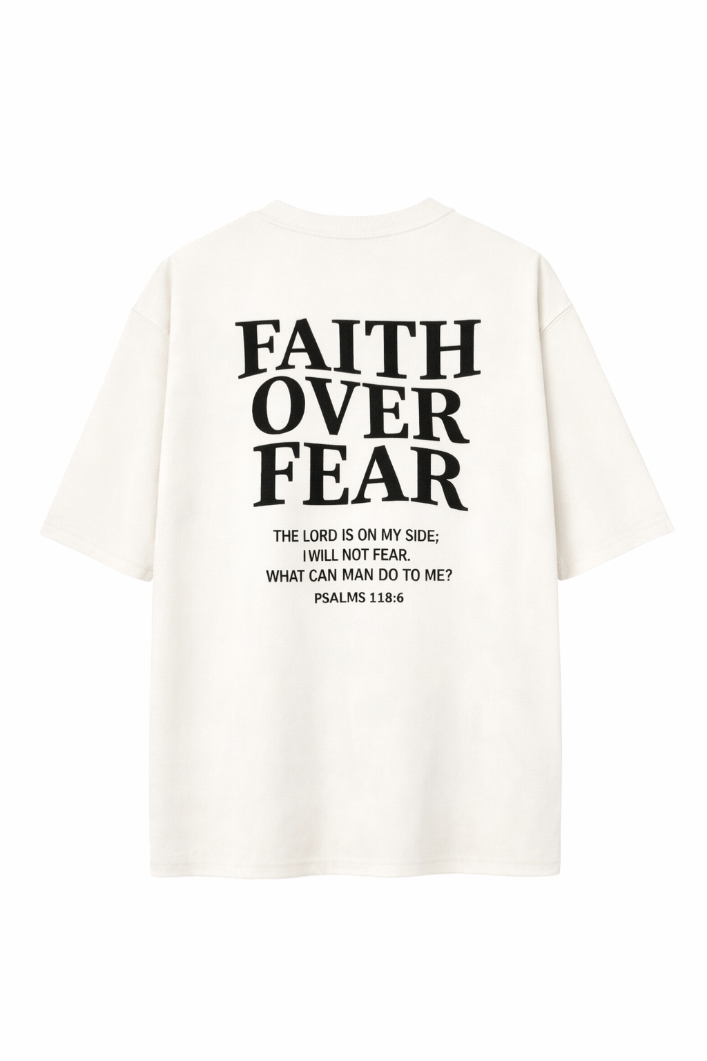Camiseta Oversized - Faith Over Fear