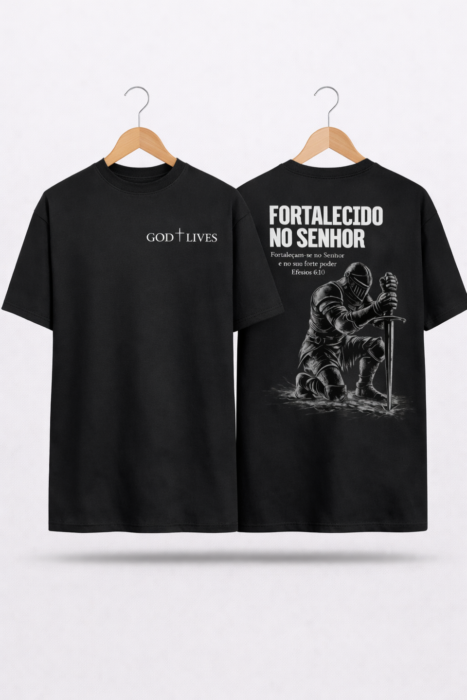 Camiseta Oversized - Fortalecido no Senhor
