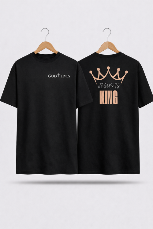 Camiseta Oversized - Coroa - Jesus Is King