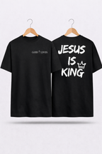 Camiseta Oversized - Jesus Is King Coroa