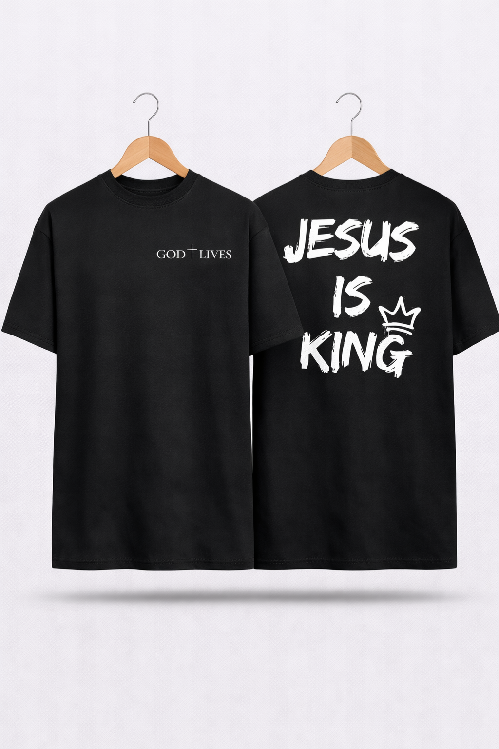 Camiseta Oversized - Jesus Is King Coroa