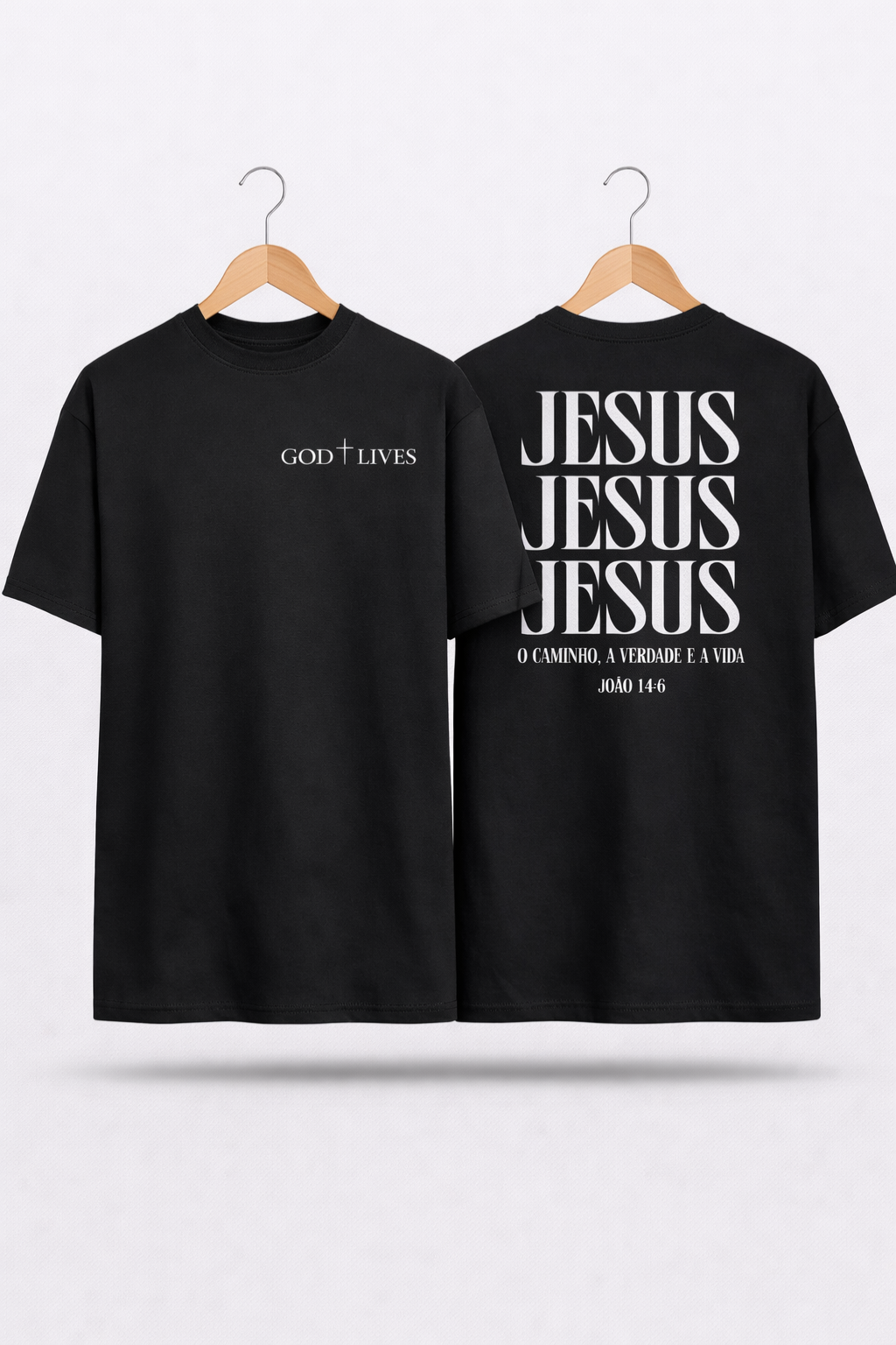 Camiseta Oversized - Jesus é a Verdade, o Caminho e a Vida
